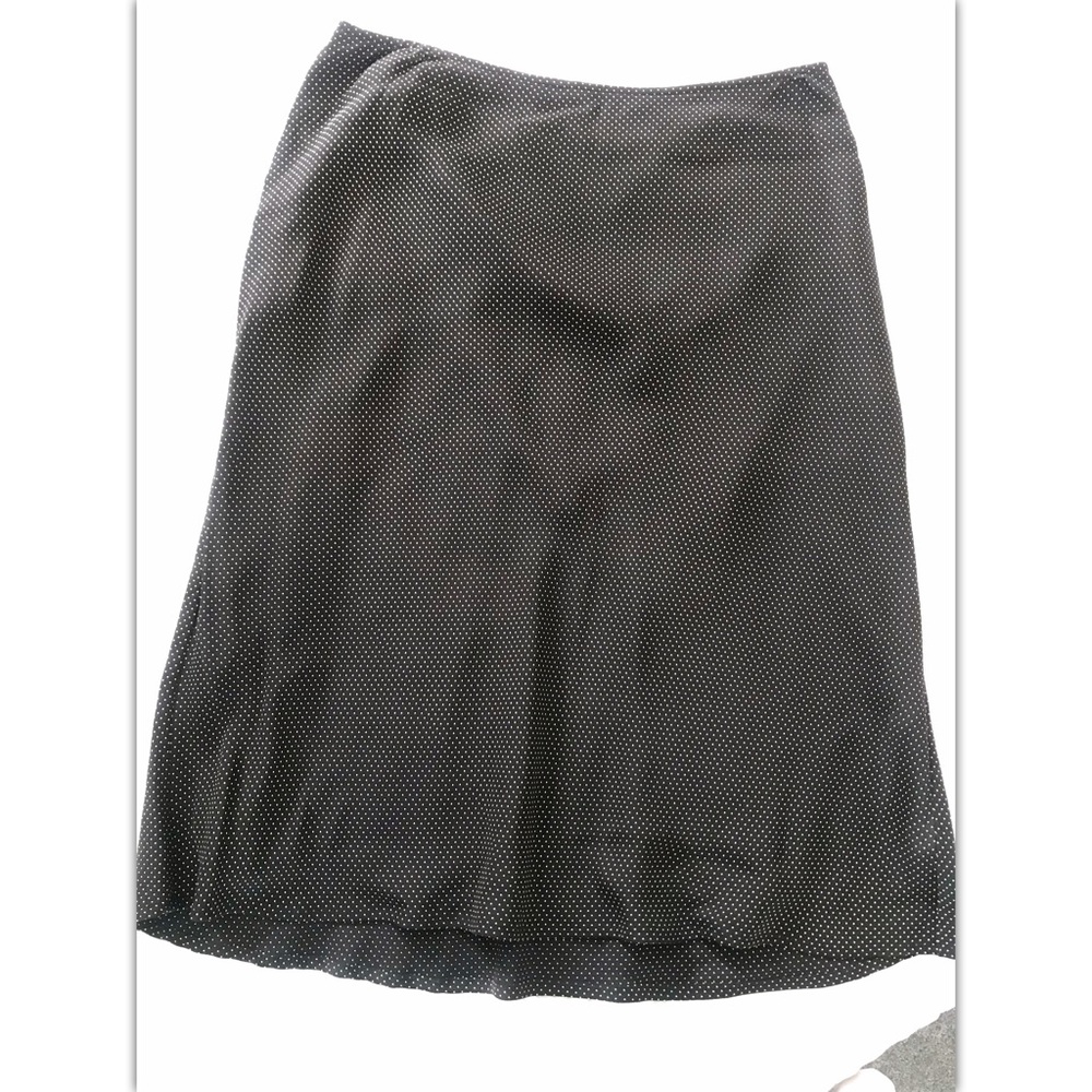 Lands End A Line Polka Dot Skirt